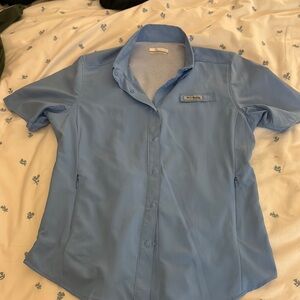 Columbia Men's Blue Short Sleeve Shirt